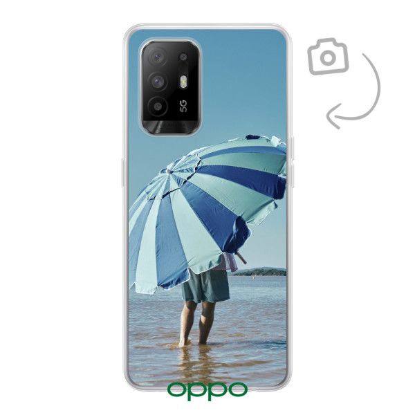 Etui de téléphone en flexibel imprimé au dos pour Oppo A94 5G/A95 5G