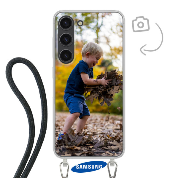 Etui de téléphone avec cordon pour Samsung Galaxy S23