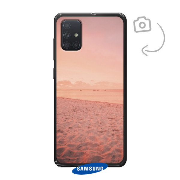 Etui de téléphone en flexibel imprimé au dos pour Samsung Galaxy A71